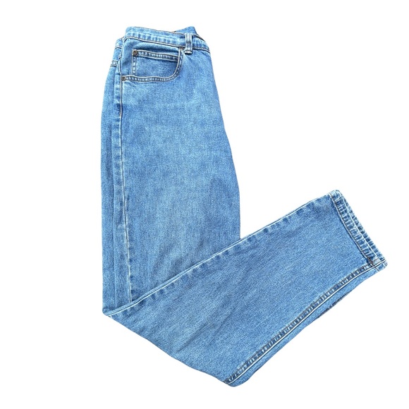 Coldwater Creek High Waisted Straight Leg Mom Medium Wash Denim Jeans Size 6 - Picture 2 of 10
